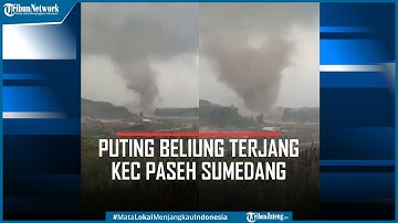 Detik-detik Puting Beliung Terjang Sumedang, Belasan Rumah Rusak