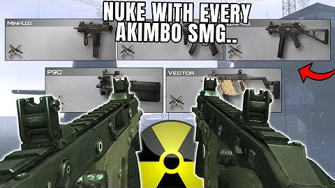 1 Nuke With EVERY Akimbo SMG In MW2 In One Video..
