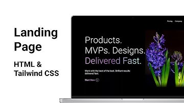 Making a Simple Landing Page | HTML and Tailwind CSS #TailwindCSS #HTML #CSS #WebDevelopment