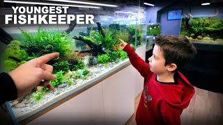 I Take My Son To Work With Me  Aquarium Fish Room