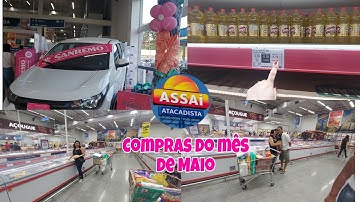 COMPRAS DO MÊS DE MAIO NO ASSAÍ ATACADISTA EM JUNDIAÍ SP/Tauste  #comprasdomês #assaiatacadista