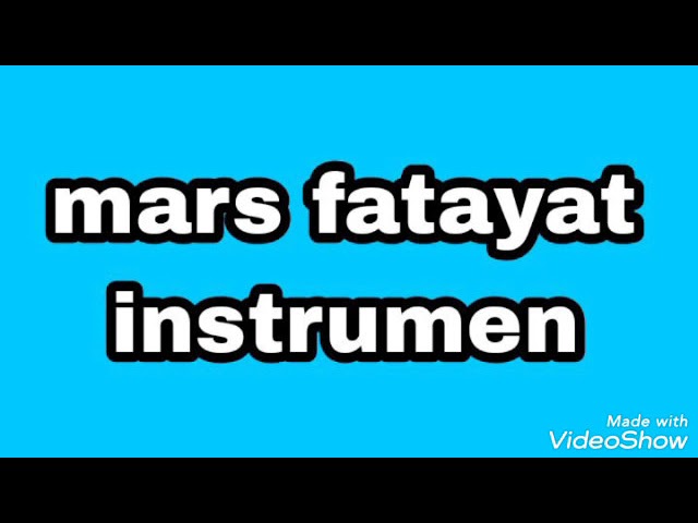 mars fatayat instrumen class=