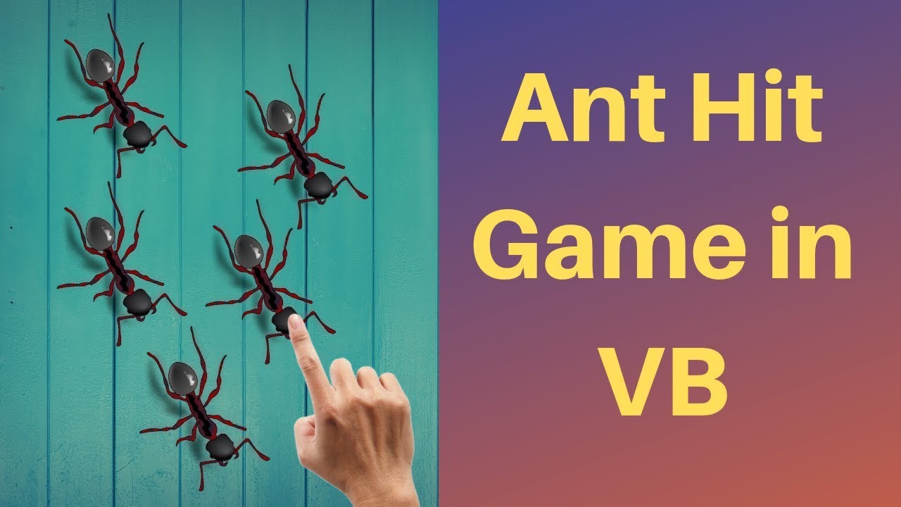 คู่มือ vb 2010  Update New  Cách tạo trò chơi trong visual visual (Ant hit game in vb)