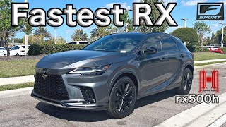 2024 Lexus RX 500H F-Sport is the Fastest Hybrid Crossover :All Specs & Test Drive