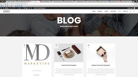 How to Set Up Your WordPress Website Blog Page and Create A New Post Using The Bridge Theme