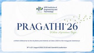 Pragathi 26 | KPRIET | First Year Inauguration Day 1