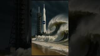 Tsunami strikes Nasa Kennedy Space Center, Florida #viralvideo #simulation #tsunami