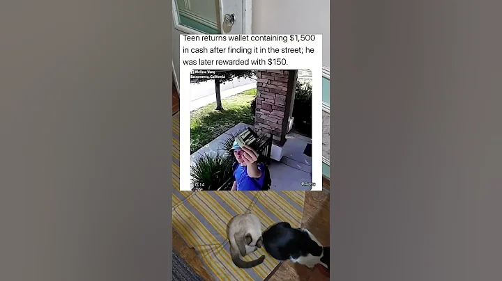 Teen Returns Wallet with $1,500 Cash and Is Rewarded $150 #shorts