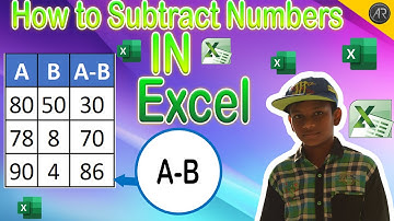 How to Subtract Numbers in Excel (Basic way)|AR PRODUCTIONS RAJA