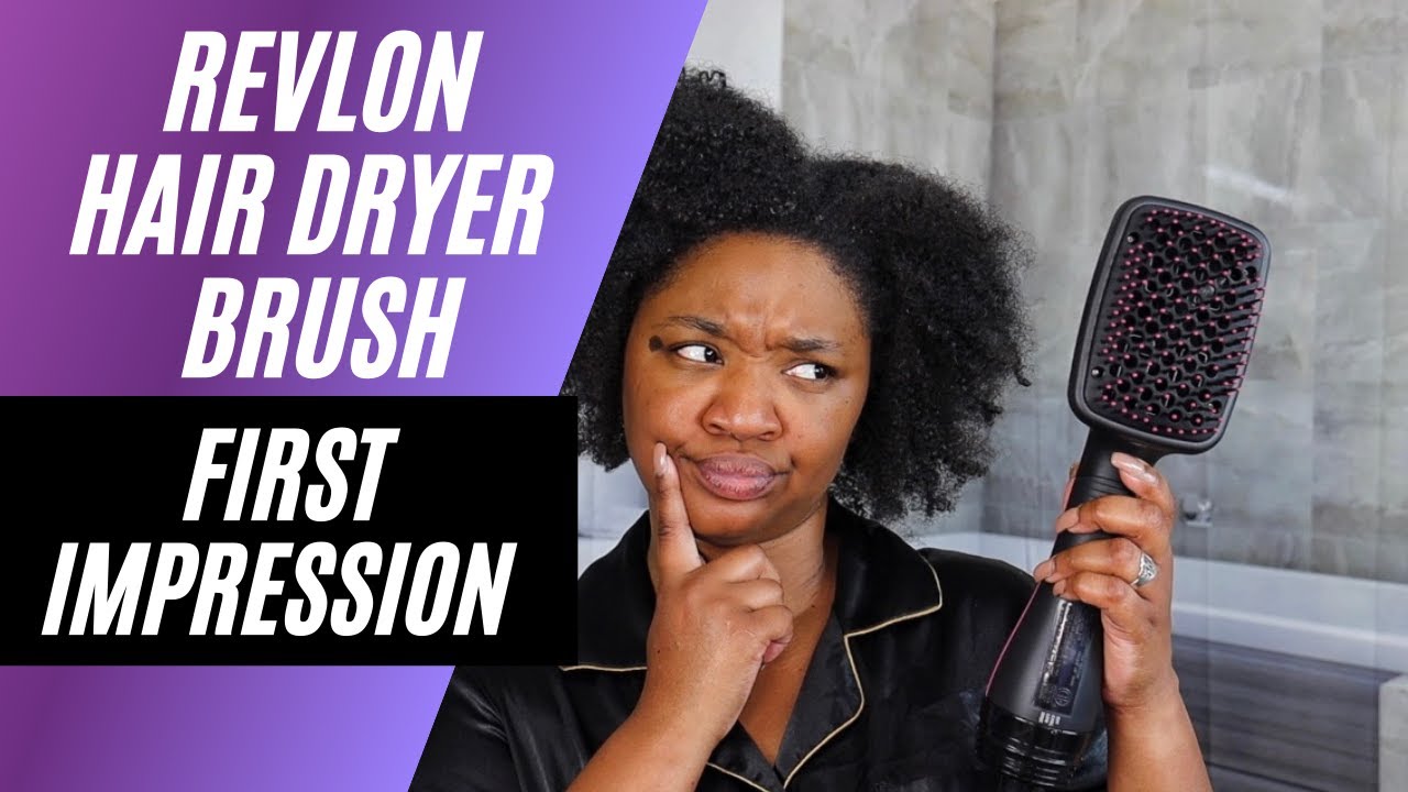 revlon Hair Dryer Brush First Impression!😱 - YouTube
