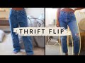 How to Tailor Men's Jeans *thrift flip*