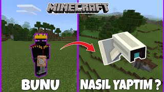 MİNECRAFT KAMERA YAPIMI  KOMUT BLOĞU İLE  MİNECRAFT KOMUTLARI | MODSUZ (ANDROİD, İOS)