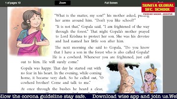 Class 3rd Sub English Chapter 12 Gopala ( Part 1 ) Chapter reading By Ritika Rathore