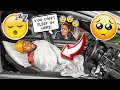 SLEEPING In The CAR To See How My Girlfriend Reacts! **CUTE**