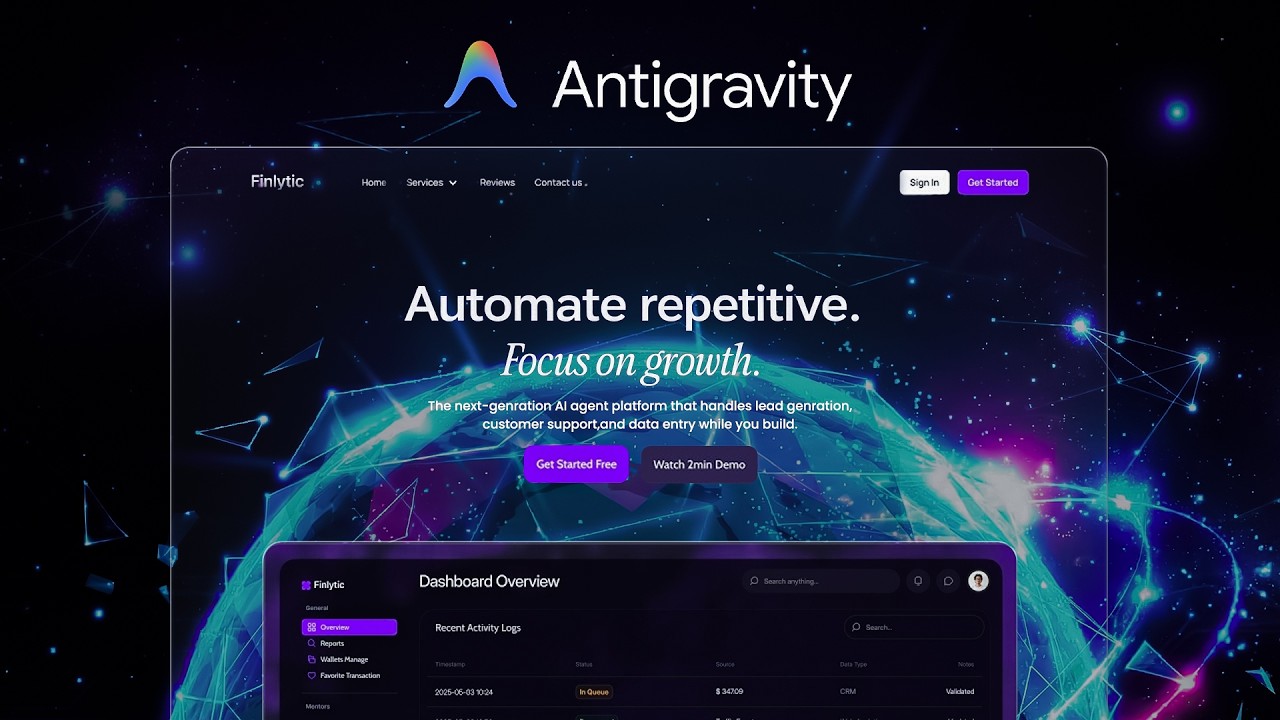 Build Animated Websites in MINUTES | Antigravity + Gemini 3.1
