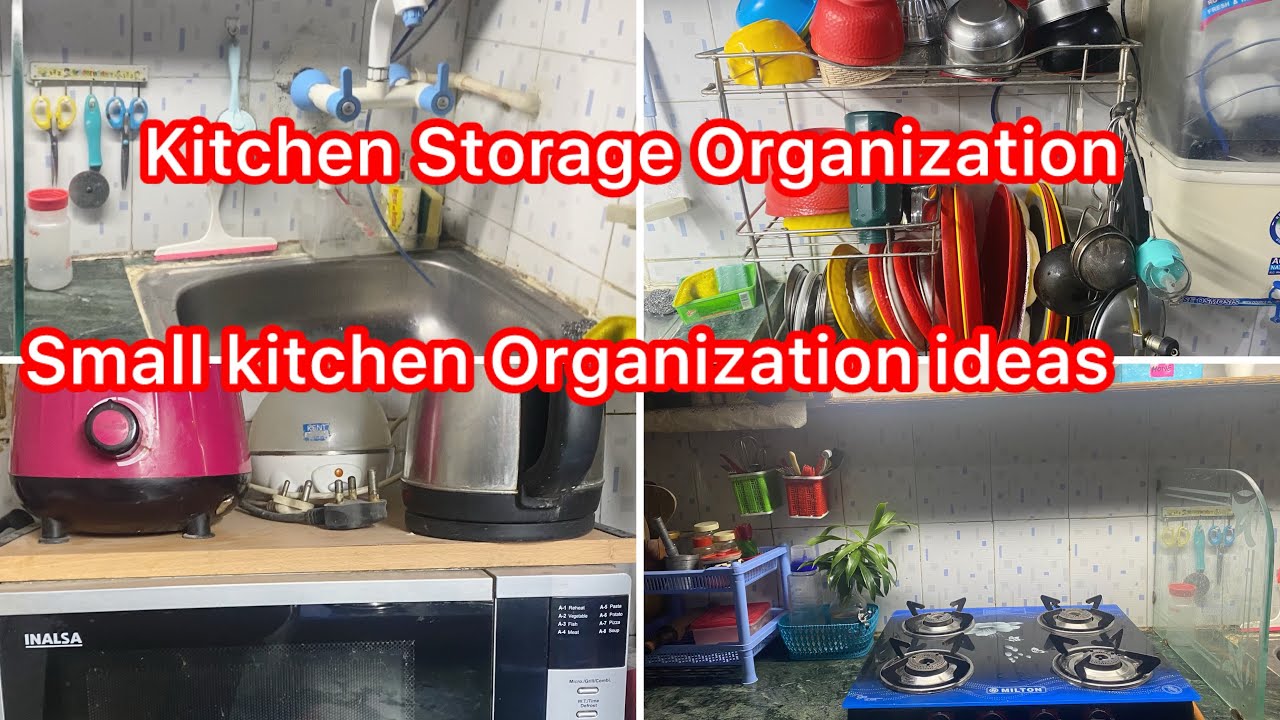 Kitchen Storage Organization ideas How to organise small kitchen indian ...