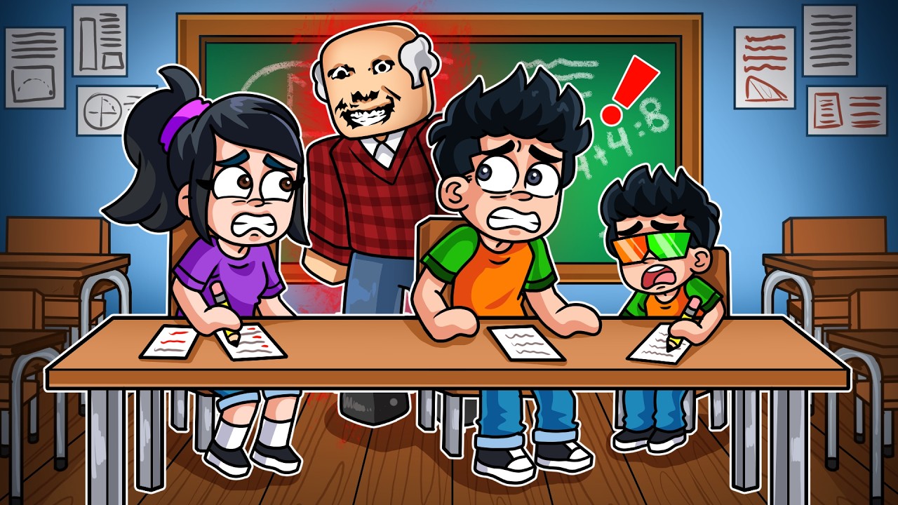 HICE TRAMPA EN EL EXAMEN DE LA ESCUELA EN ROBLOX | CHEATING DURING TESTING | JONDRES GC