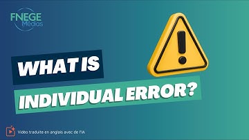 Wat is individuele fout?