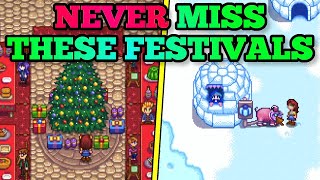 Ranking ALL Of The Stardew Valley Festivals