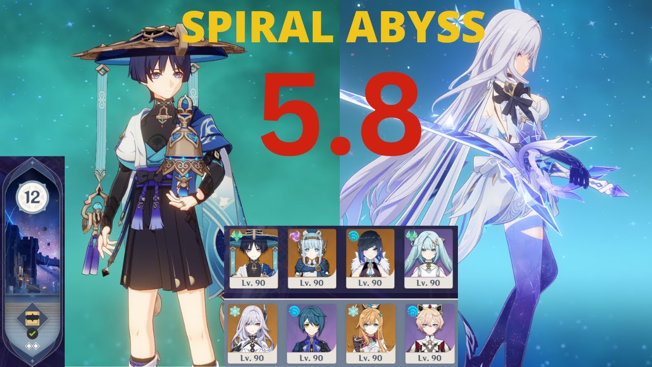 Wanderer Taser & Skirk Freeze - New 5.8 Spiral Abyss [Genshin Impact]