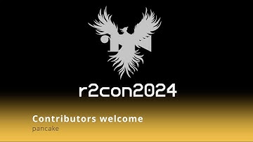 r2con2024 - day 1 - Contributors welcome - pancake