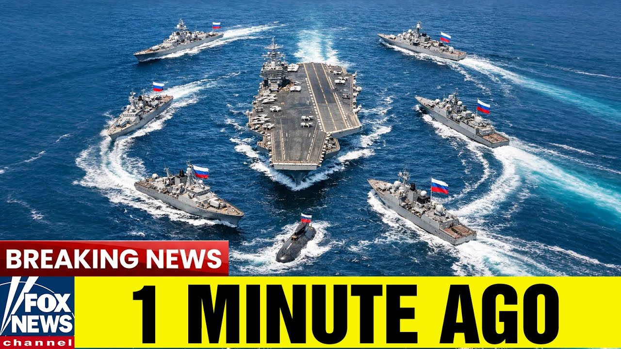 Пять российских военных кораблей попытались заблокировать эсминец USS George Washington — и тут п...