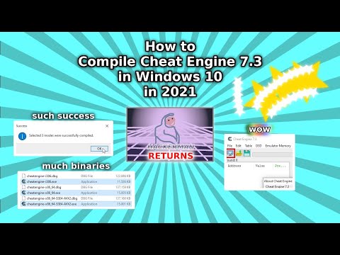 How to Compile Cheat Engine 7.3 in Windows 10 in 2021 