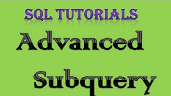 SQL Tutorial 12 Advanced Subqueries returning multiple columns - Durasi: 14.22. 