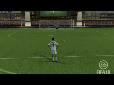Cristiano Ronaldo FIFA 10 - NEW PENALTY KICK TECHNIQUE!
