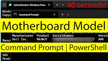 How to find your Motherboard Model using command Prompt | PowerShell | Terminal