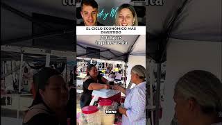 Grabas el ciclo perfecto de un billete en el mercadillo local