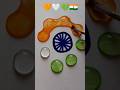 Indian🇮🇳Flower🌼#india flag colour mixing#art #satisfying #youtubeshorts #viralshorts #shorts#tataipl