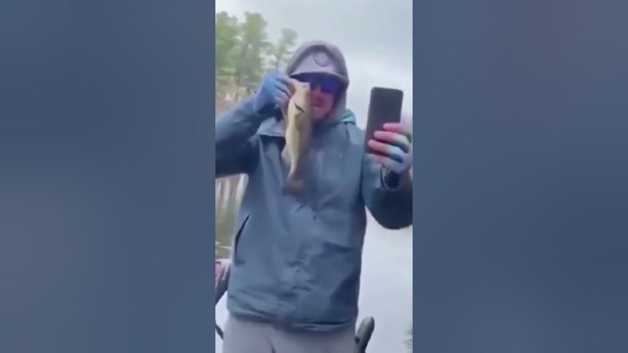 Man throws phone into lake YouTube