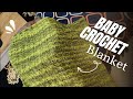 How to make Baby Crochet Blanket with only repeating 2 Rows | Tutorial for Beginners | KnottyHands