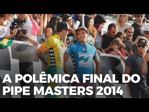 Gabriel Medina x Julian Wilson - A polêmica final do Pipe Masters 2014 #WSL #Medina #PipeMasters