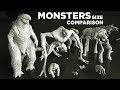 (Movie) MONSTERS Size COMPARISON 👹 3D Animation