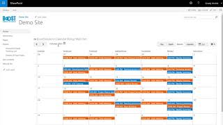 Collect multiple SharePoint calendars in a single view