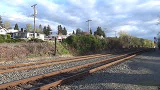 (NB) UP Priority Z-Intermodal Train passes through the Titlow Beach / 6TH Ave Railroad Crossing.
