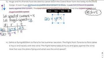 Video #1.6 - Applications of Systems of Equations Part 2