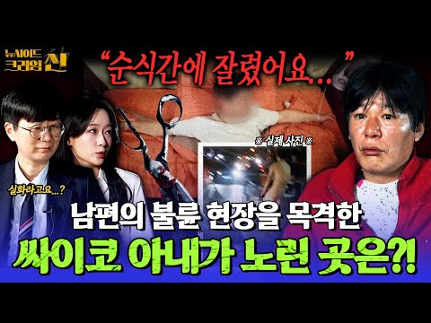 ※실제상황※ &amp;<strong>quot</strong>;순식간에 잘려나갔어요&amp;<strong>quot</strong>; 남편의 불륜 현장을 목격한 싸이코 아내의 복수?!ㅣ뉴사이드-크라임신[神] <strong>Ep</strong>.28