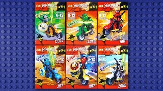 LEGO Ninjago Motorcyles Minifigures (knock-off) 3D39901 - 3D39906