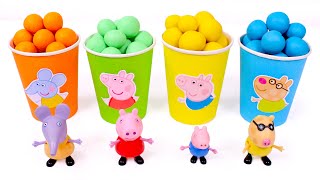 Hacemos figuras de plastilina de PEPPA PIG y descubrimos sorpresas divertidas  Videos para niños