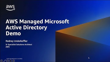 AWS Managed Microsoft AD Demo and Overview | Amazon Web Services