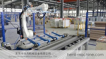 Adopt industrial robot arm elevator door production line