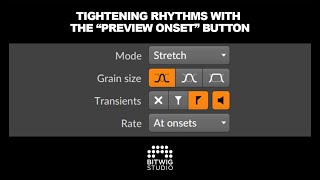 Tightening Rhythms With Bitwig 'Preview Onsets' Button