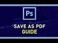 How to Save Artboards as PDF in Adobe Photoshop | Easy Step-by-Step Guide l #adobephotoshop #save
