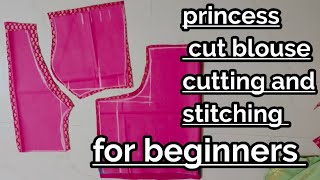 princess cut blouse cutting and stitching#viral #blausedesign #trending #ytshorts #shortsfeed