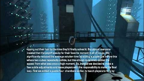 Portal 2 dev commentary: Security room