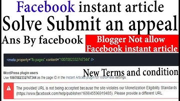 you are lost your facebook instant article ans by facebook that problem
