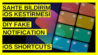Sahte Bildirim Kestirmesi Yaptım | Fake Notification Shortcut | iOS Shortcut screenshot 1